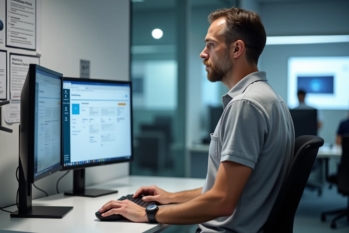 Administrateur informatique gérant les paramètres de sécurité des comptes utilisateurs sur le portail intranet de Lyon 3